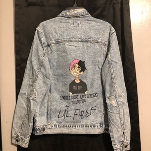 Lil Peep Distressed Denim Jacket